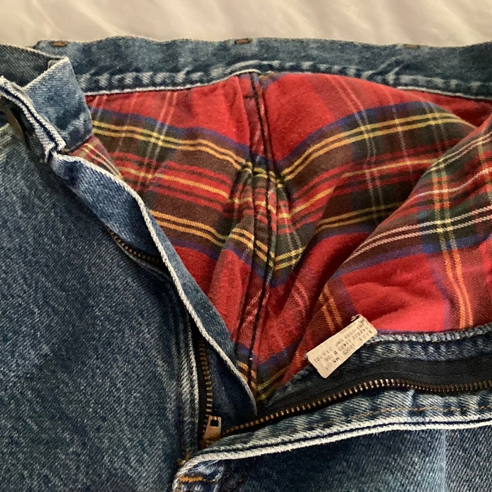 LL Bean flannel lined jeans